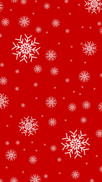 Christmas Snowflake Background, Red Background with Snowflakes, New Year, Winter Holidays. Phone wallpaper. Phone Background. Snowflakes!