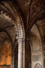 Fototapeta premium Detail of interior of Barcelona Cathedral