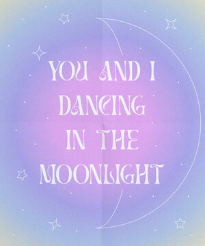 Moonlight text design 