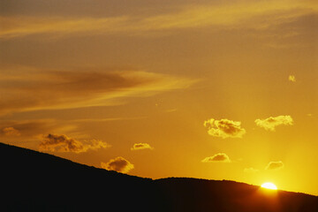 Isle-aux-Coudres at Sunset Quebec, Canada
