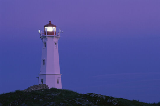 Lighthouse, Louisbourg, Nova Scotia, Canada