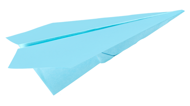 Colorful colored plane origami from the paper