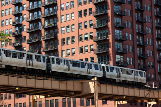El Train, Chicago, Illinois, USA
