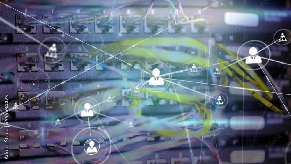 Poster animation of data processing over server