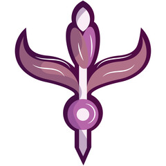 Isolated colored astrology magic icon Vector