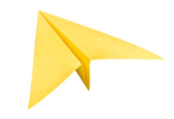 Colorful rocket origami from the paper