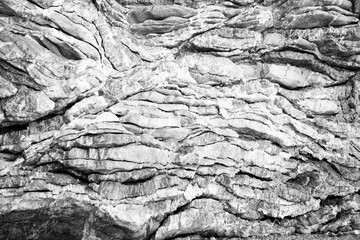 Background from natural limestone relief. Gray irregular stone surface for publication, design, poster, calendar, post, screensaver, wallpaper, card, banner, cover, website. High quality photo