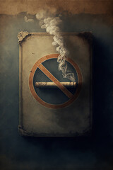 No smoking sign. Generative Ai