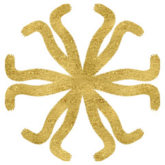 Gold Glitter Mandala