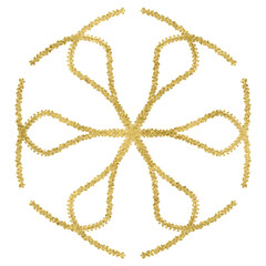 Gold Glitter Mandala