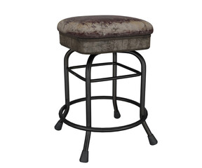 3d rendering realistic old stool