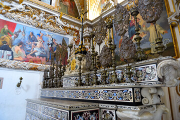 interior of the Certosa di San Lorenzo Padula Italy