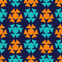 Fototapeta na wymiar Bright seamless pattern with geometric ornament.