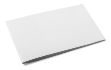 Blank white stationery card and envelope