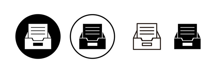 Archive folders icon vector illustration. Document vector icon. Archive storage icon.