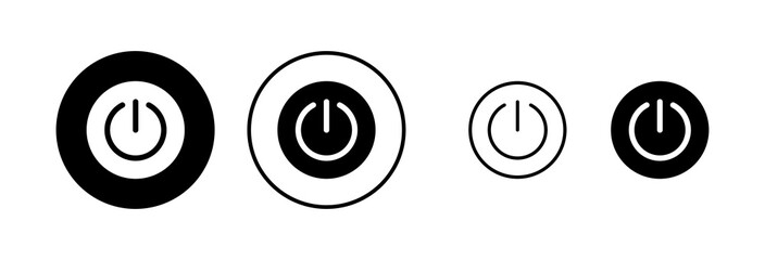 Power icon vector illustration. Power Switch sign and symbol. Electric power