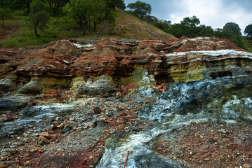 Disfrutando de los Hermosos paisajes naturales de las montañas en la Sierra Madre del Sur, México