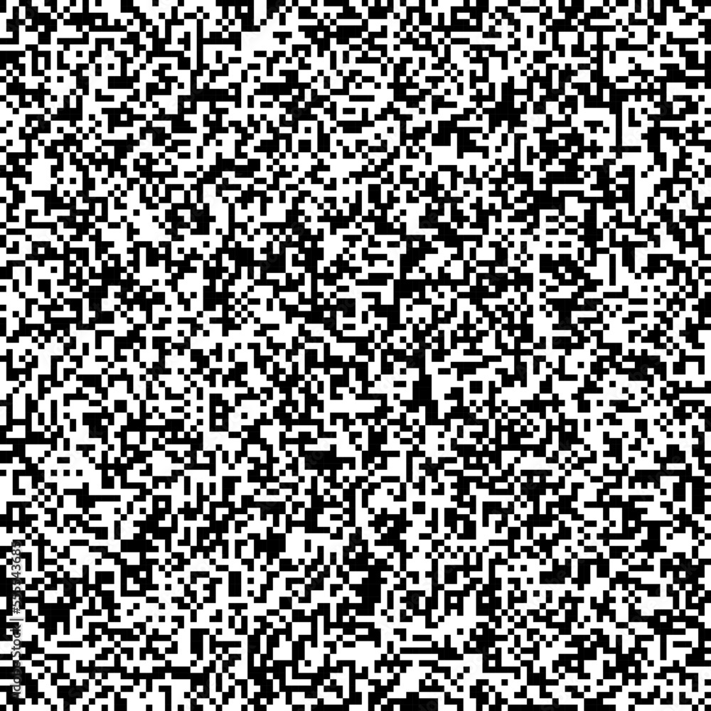 Poster seamless pixelated tv noise texture. white noise signal grain. television screen interferences and g
