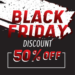 Colored black friday big sale poster Vector