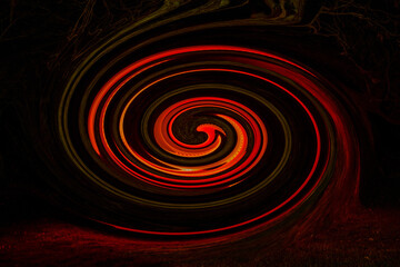 Abstract garden light swirl design