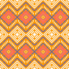 Seamless geometric pattern of colored lines.