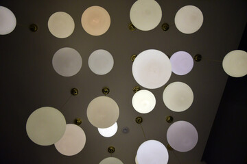 Vários Lustres globo iluminação de luxo decoração