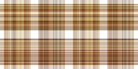 Woodland white tartan seamless border textile. Tonal autumnal forest plaid with organic texture. banner of orange stripe for rough washi tape.