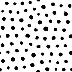 Hand drawn brush strokes seamless pattern