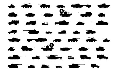 symbol icon tanks and combat vehicles modern logo design