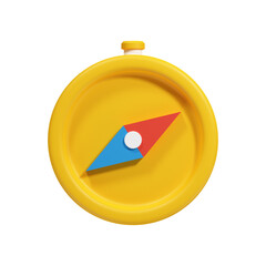 3D Compass simple illustration