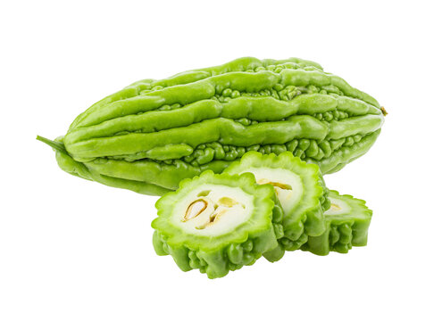 Bitter gourd isolated on transparent png