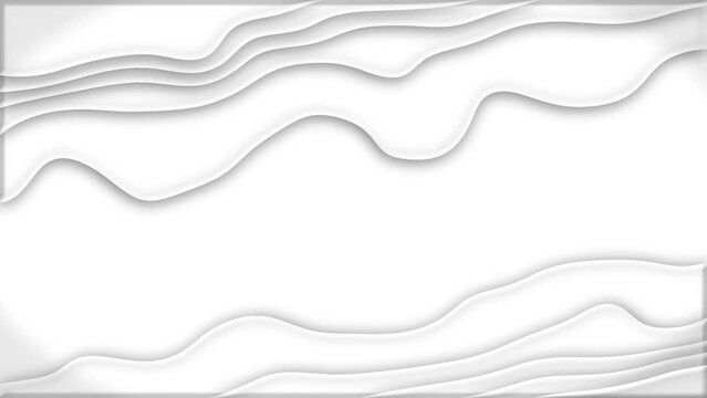 White Papercut Shapes Design Seamless Looping Motion Graphics Background for Social Media Text
