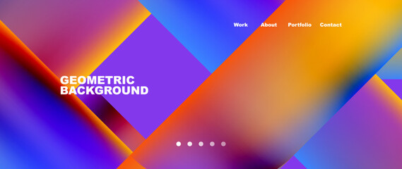 Minimal geometric abstract background. Circle and line design. Trendy techno business template for wallpaper, banner, background or landing