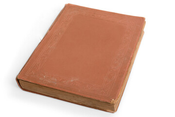 Huge old brown bible book