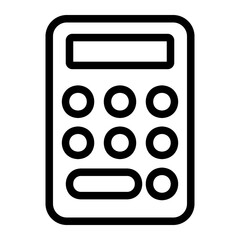 calculator line icon