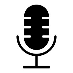 microphone glyph icon