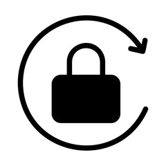 padllock glyph icon