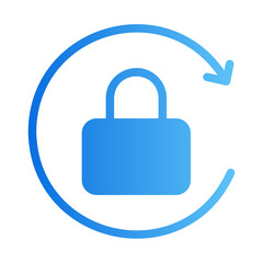 padllock gradient icon