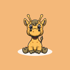 Cute Giraffe smiling