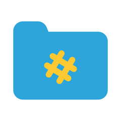 Fototapeta premium Folder Icon Flat Style