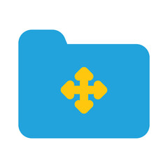 Obraz premium Folder Icon Flat Style