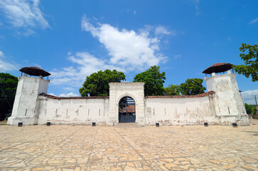 La Polvora Fort in Granada, Nicaragua, built in 1748. First was used as a gunpowder, fort, later as a jail. Nowadays is a museum.