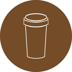 The cafe icon for menu or hot drink and food concept