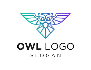 Fototapeta na wymiar Logo design about Owl on a white background. made using the CorelDraw application.