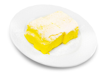 Healthy sweet Orange Cake on plate