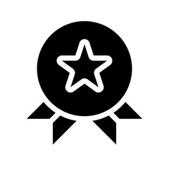 Medal Icon Glyph Style