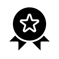 Medal Icon Glyph Style