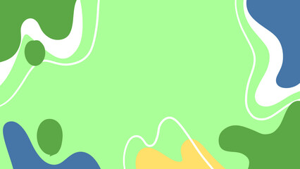 Minimalist background in green moss with tropical nuances