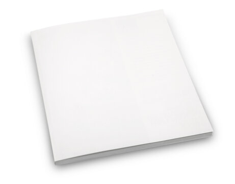 Blank white reading book cover