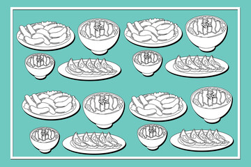  food pattern background.
